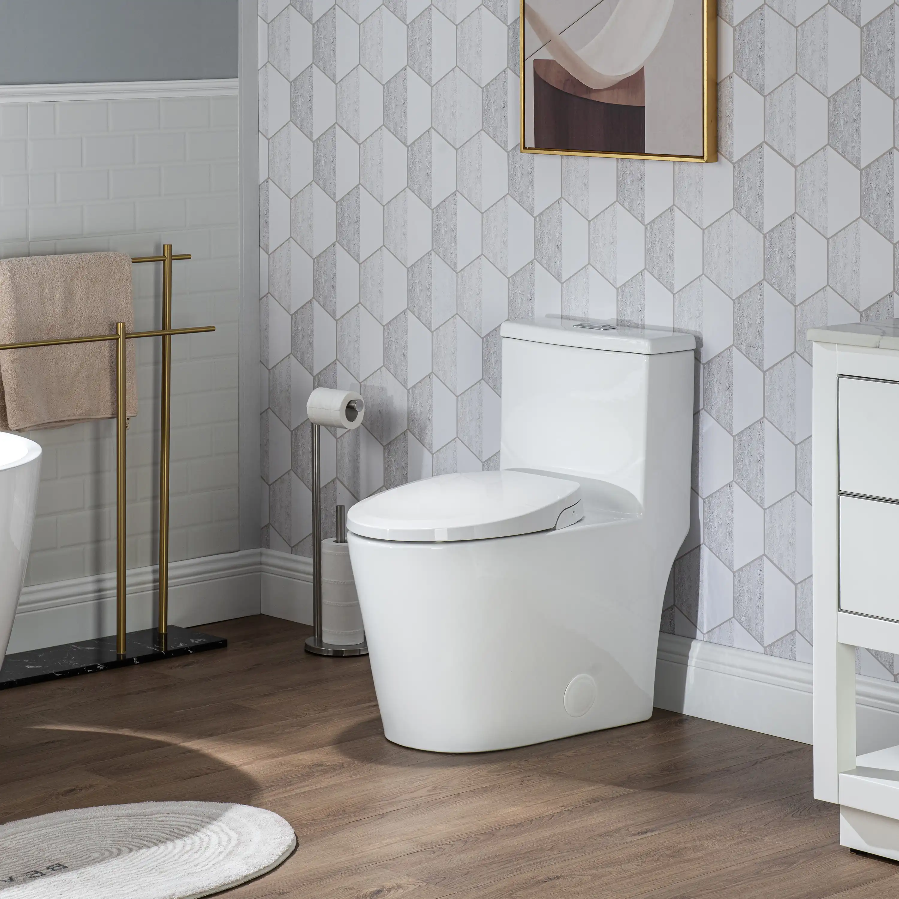 CASTA DIVA CD-BT04 – Non-Electric Bidet Toilet Combo with Rear Wash, 12'' Rough-in - Image 11