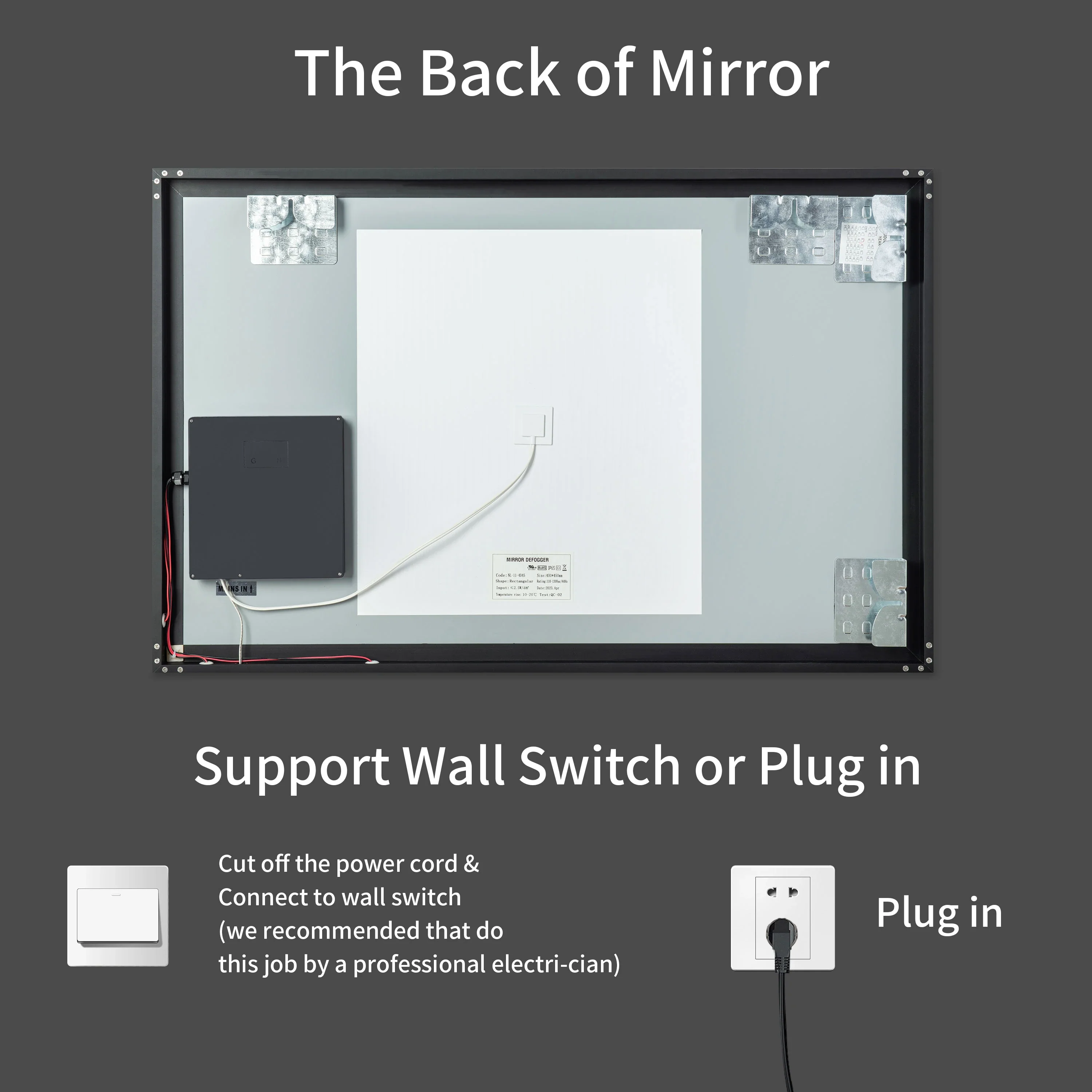 Casta Diva Framed LED Bathroom Vanity Mirror | CD-LM01 - Image 10