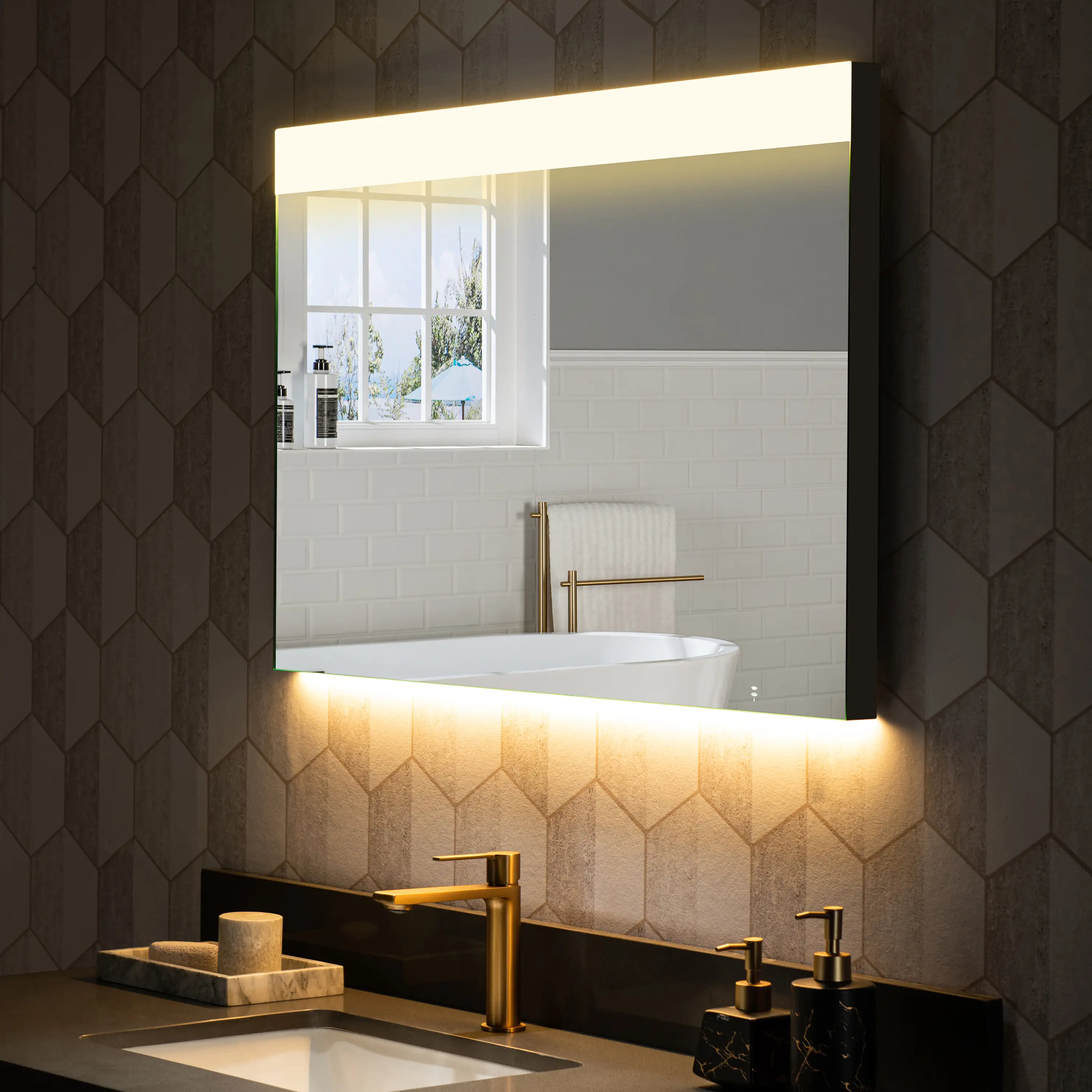 Casta Diva Framed LED Bathroom Vanity Mirror | CD-LM02 - Image 7