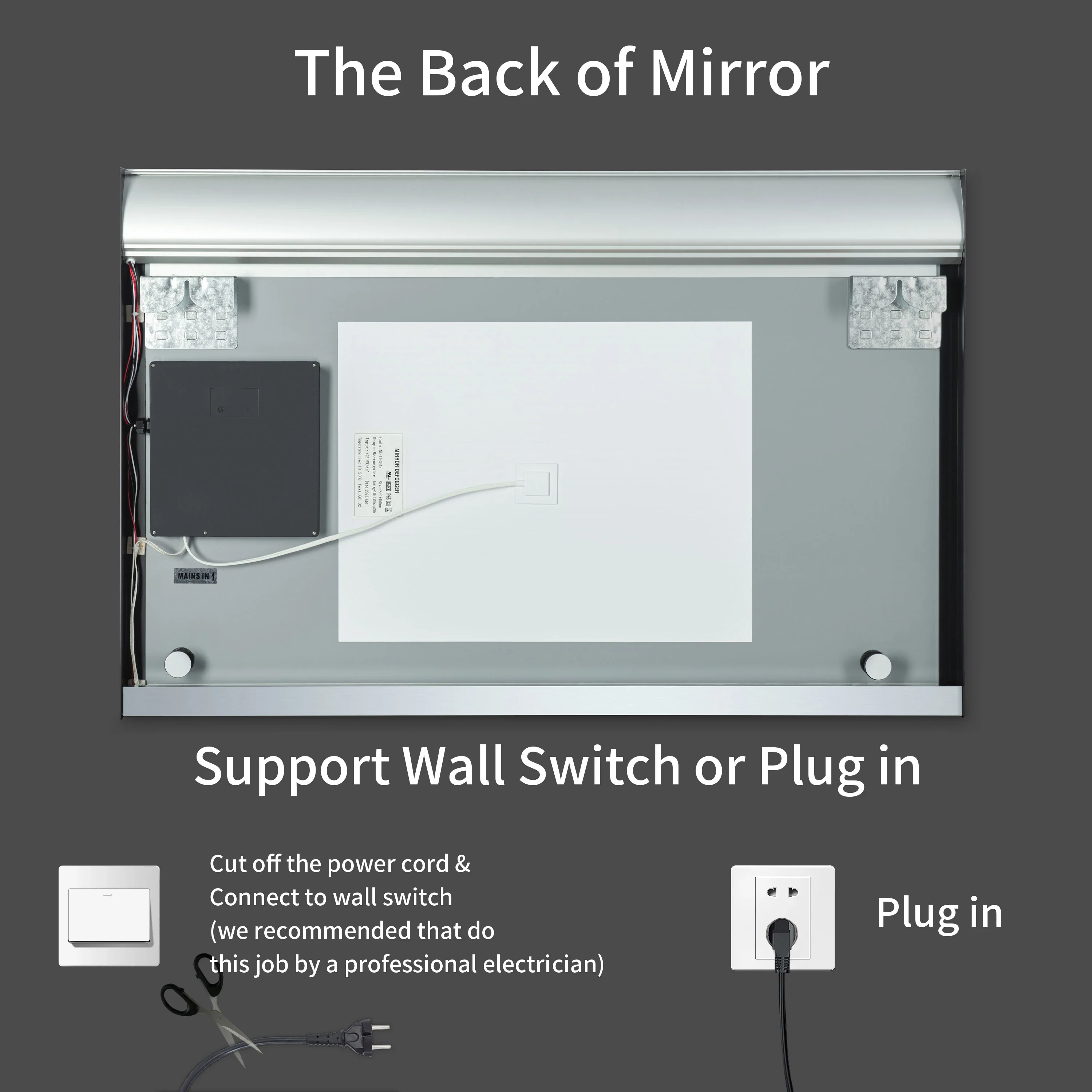 Casta Diva Framed LED Bathroom Vanity Mirror | CD-LM02 - Image 9