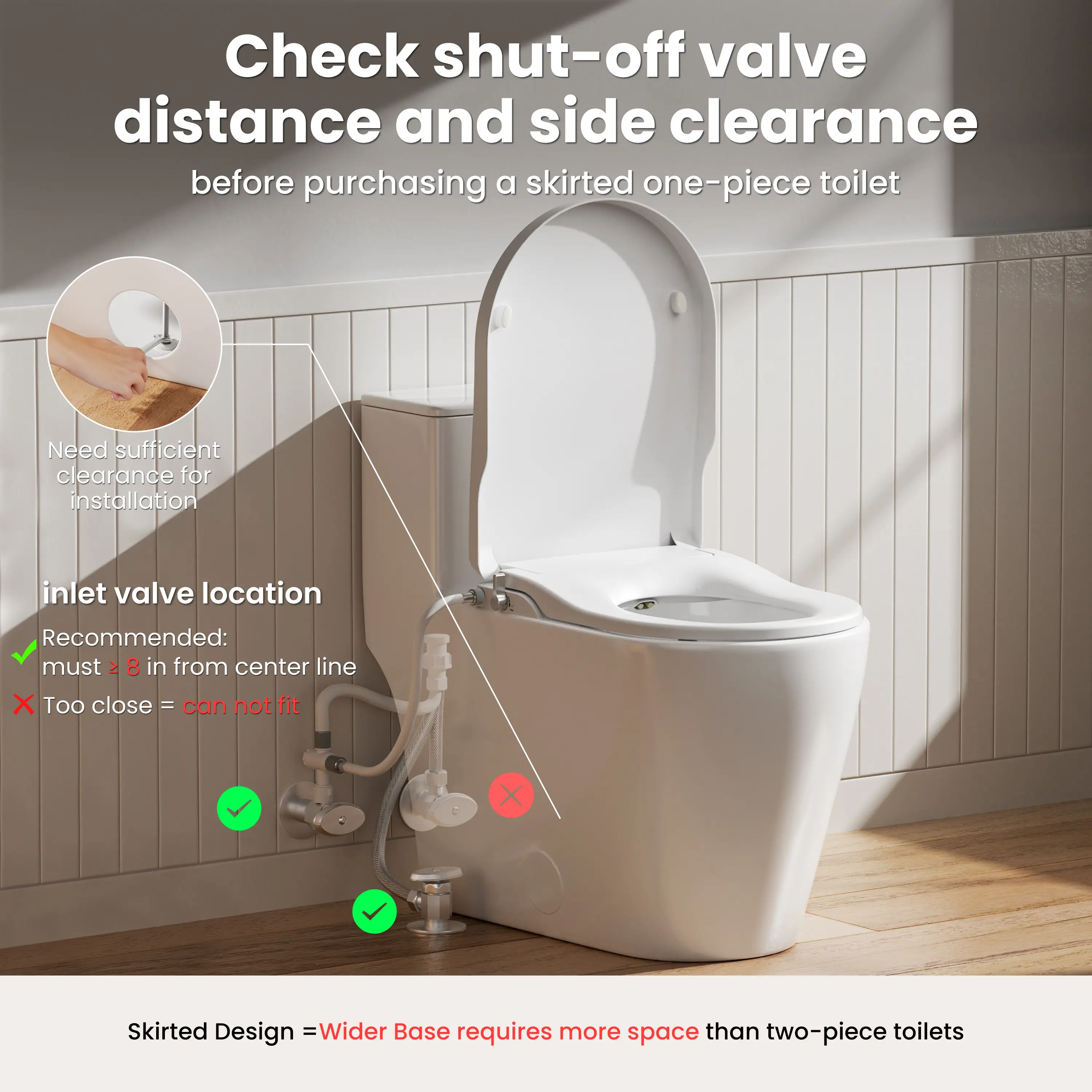CASTA DIVA CD-T005C Elongated Non-Electric Bidet Toilet | Dual Flush, Adjustable Wash, Soft Close, Easy Install - Image 12