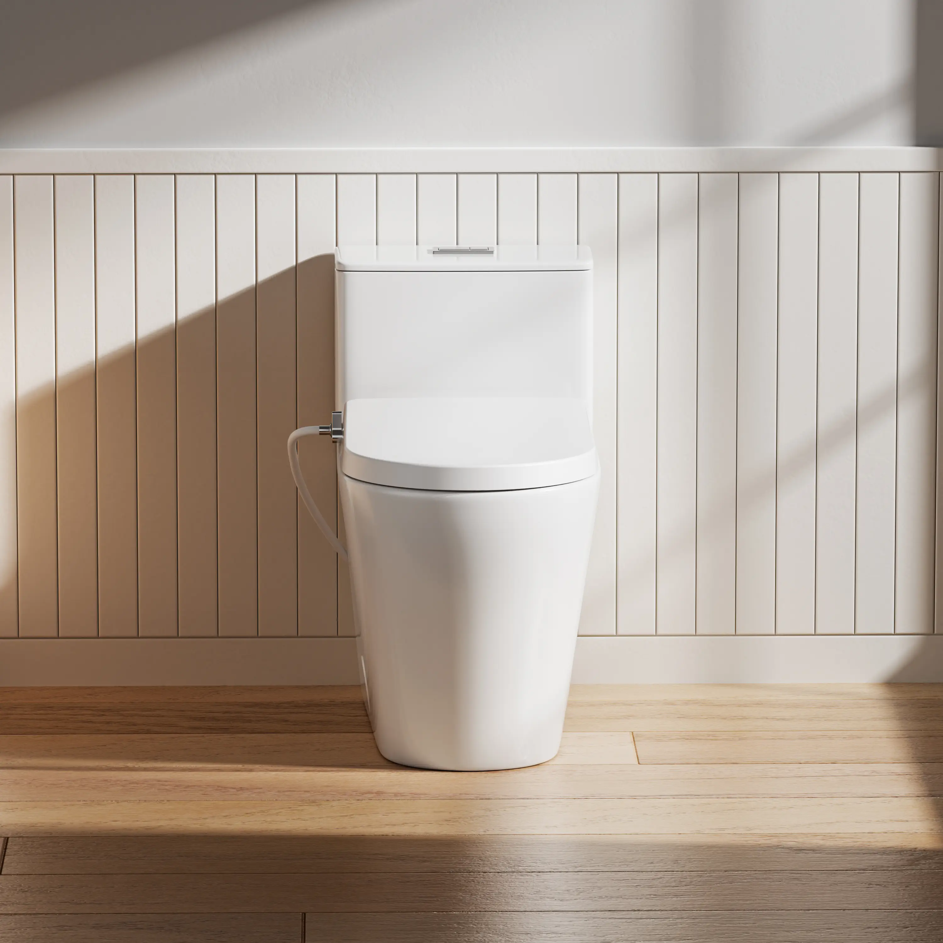 CASTA DIVA CD-T005C Elongated Non-Electric Bidet Toilet | Dual Flush, Adjustable Wash, Soft Close, Easy Install - Image 3