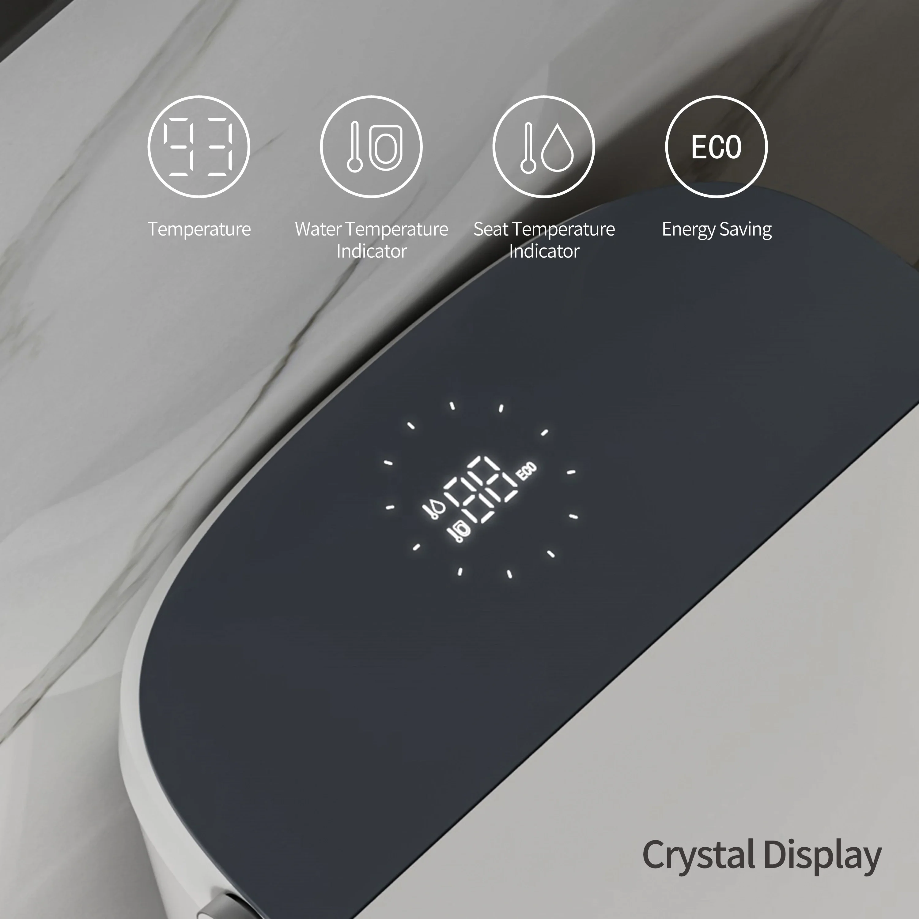 Casta Diva CD-U010 Smart Toilet with Auto Open/Close, ADA-Compliant, Heated Seat, Dual Flush, Concealed Tank - Image 13
