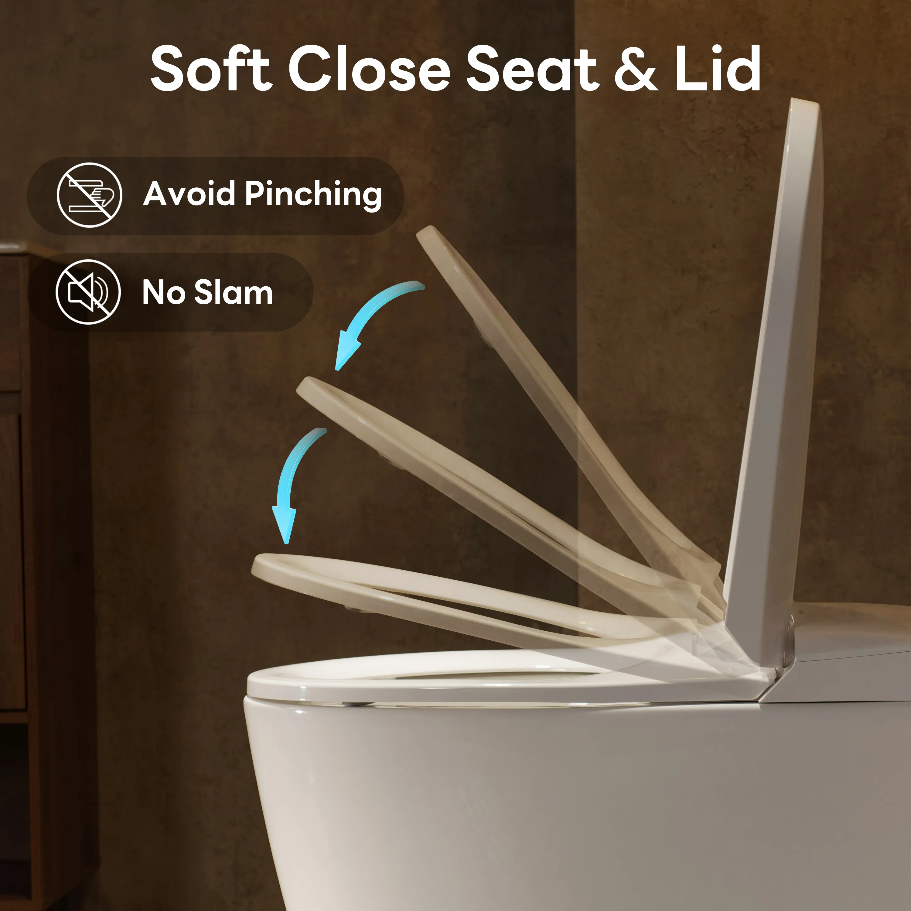 CASTA DIVA CD-W001 – One-Piece ADA Non-Electric Toilet with Air-Assisted Flush & Seamless Design - Image 6
