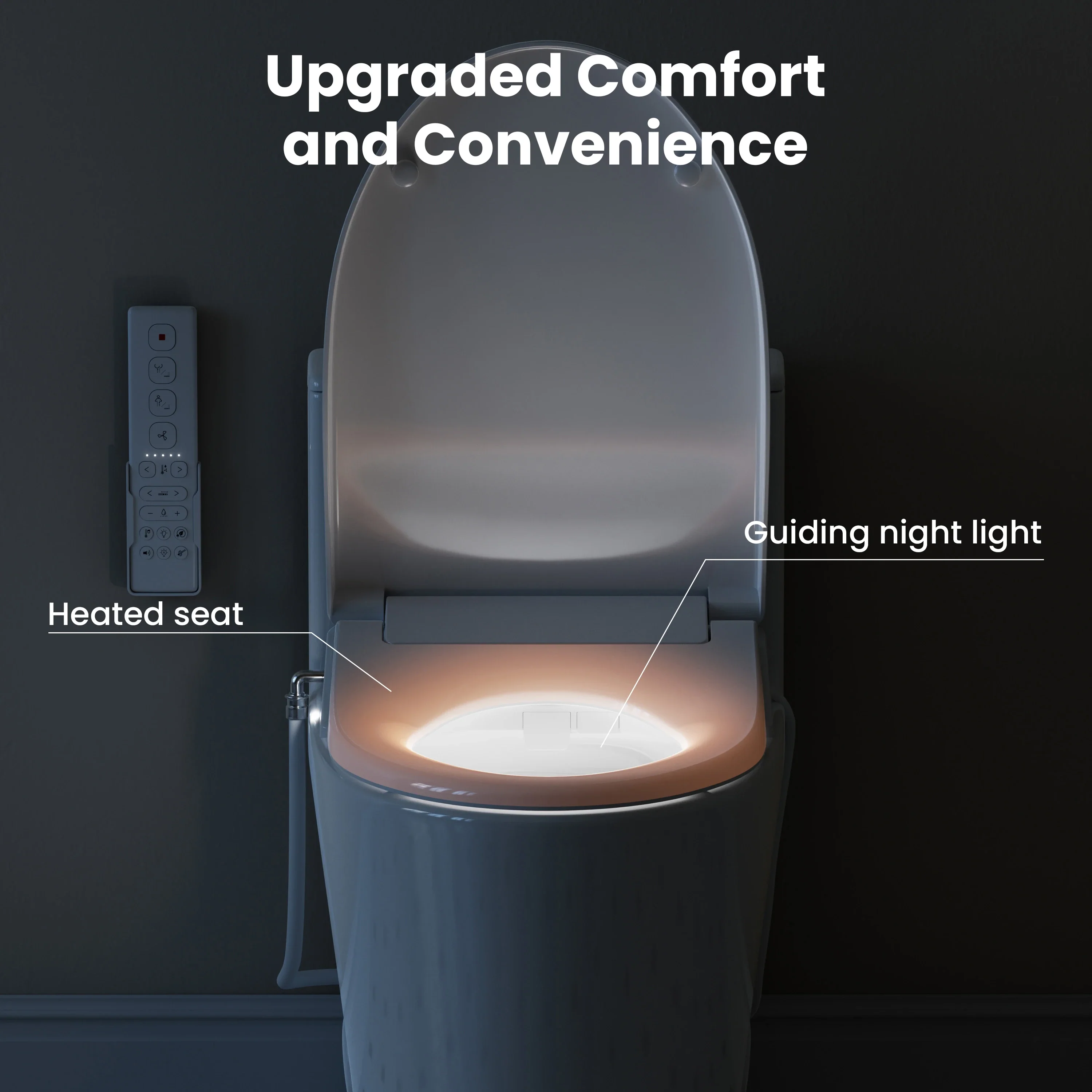 CASTA DIVA CD-Y020 – Electric Bidet Toilet with Heated Seat, Warm Water Wash & Warm Air Dryer - Image 5