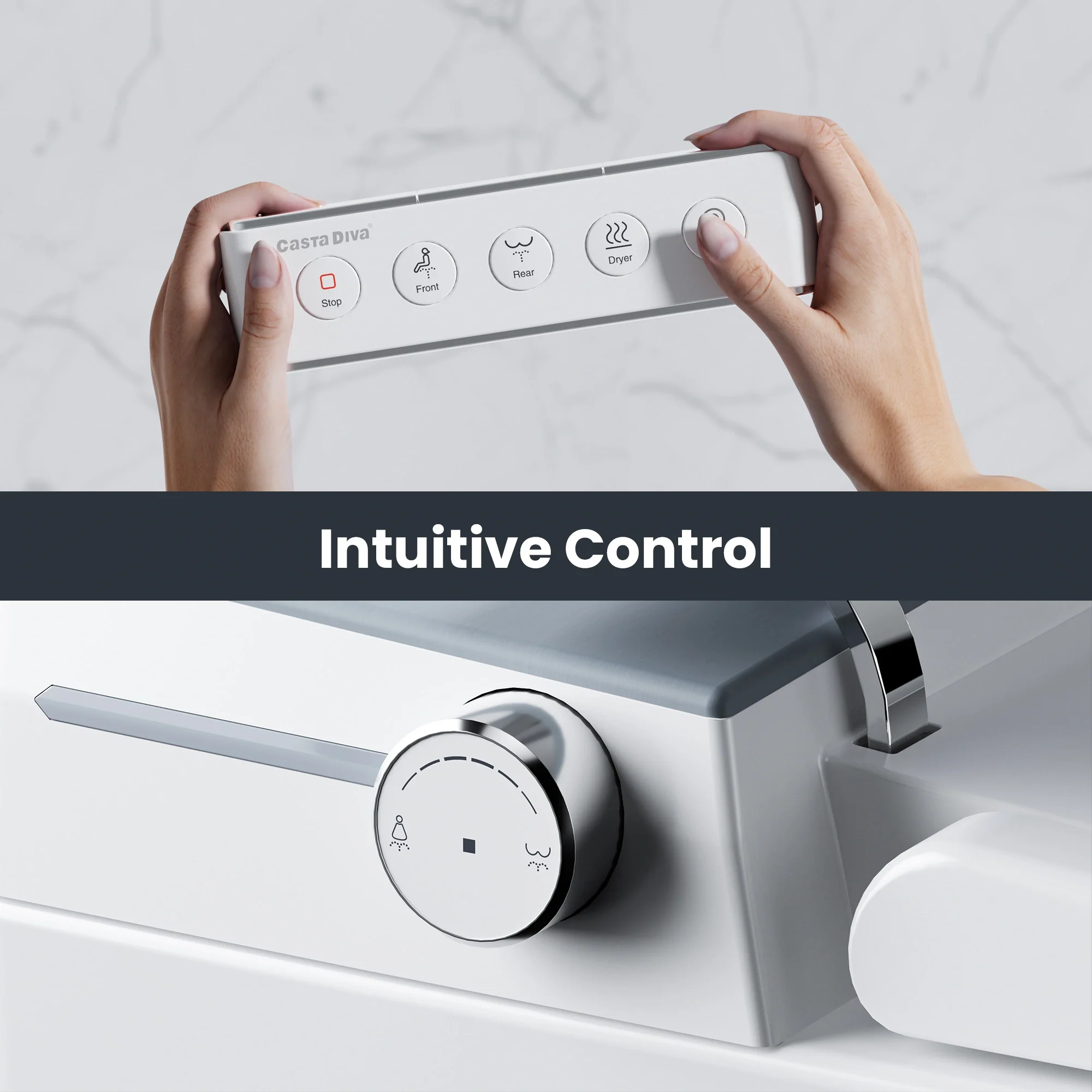 CASTA DIVA CD-Y090 – Smart Toilet with Auto Open/Close, Heated Seat & Digital Display - Image 10