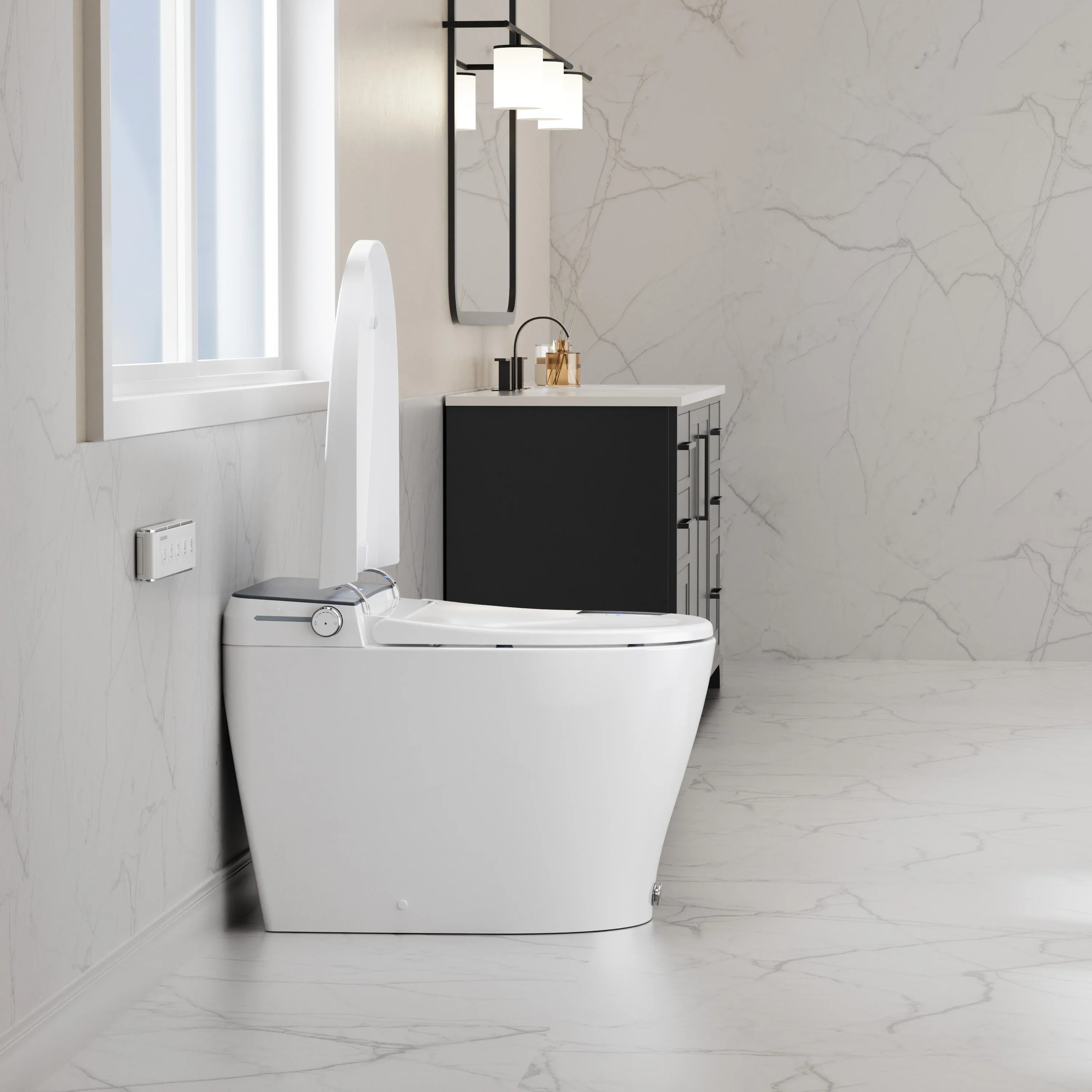 CASTA DIVA CD-Y090 – Smart Toilet with Auto Open/Close, Heated Seat & Digital Display - Image 4